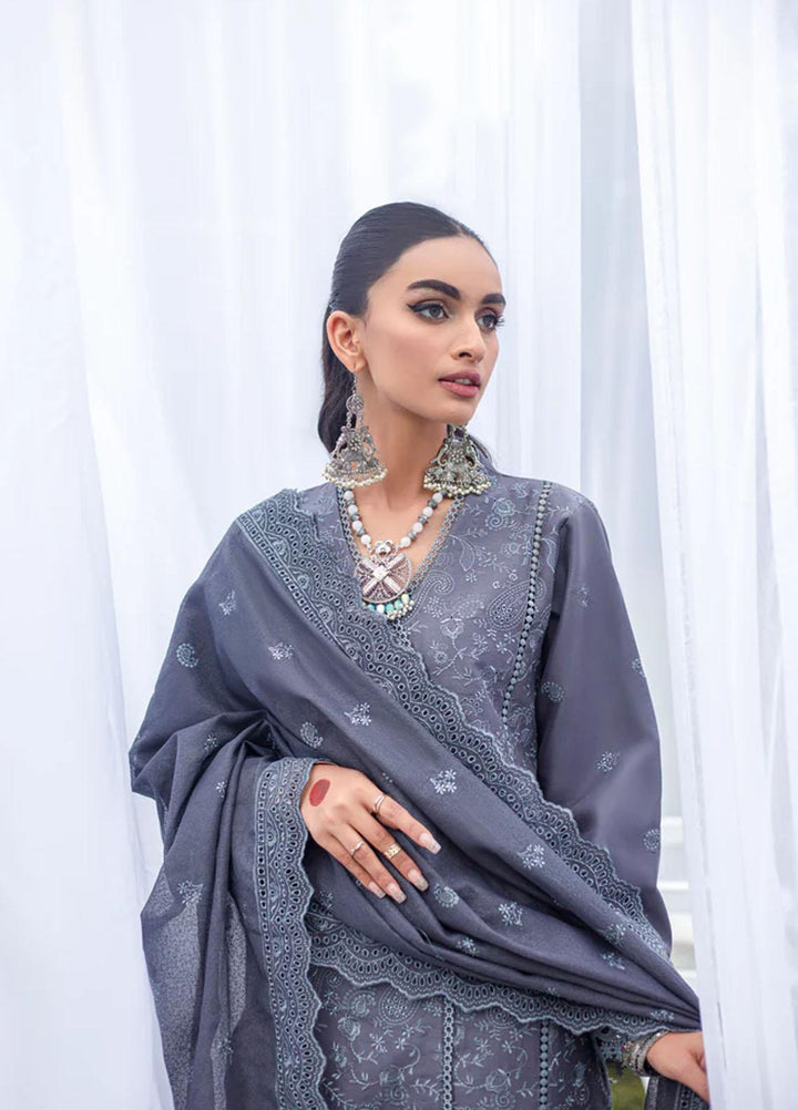 Florent Embroidered Lawn Suits Unstitched 3 Piece FL23LE FL-6B - Luxury Eid Collection