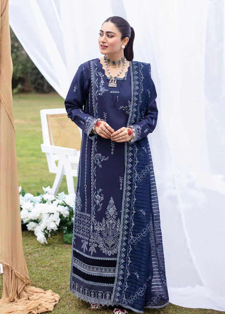 Florent Embroidered Lawn Suits Unstitched 3 Piece FL23LE FL-8A - Luxury Eid Collection