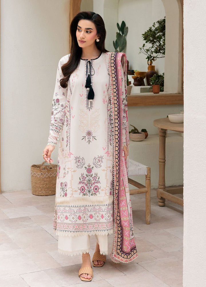 Florent Printed Lawn Suits Unstitched 3 Piece FL25PL FL-2B - Summer Collection