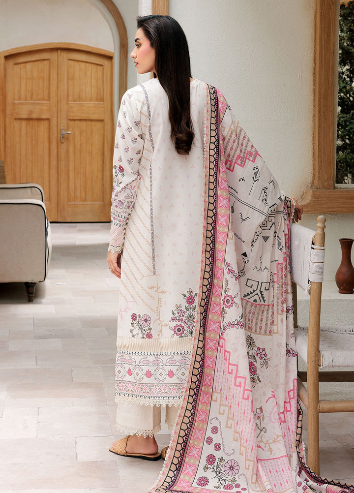 Florent Printed Lawn Suits Unstitched 3 Piece FL25PL FL-2B - Summer Collection