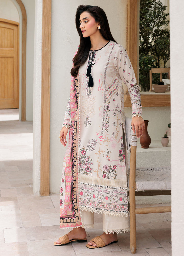 Florent Printed Lawn Suits Unstitched 3 Piece FL25PL FL-2B - Summer Collection