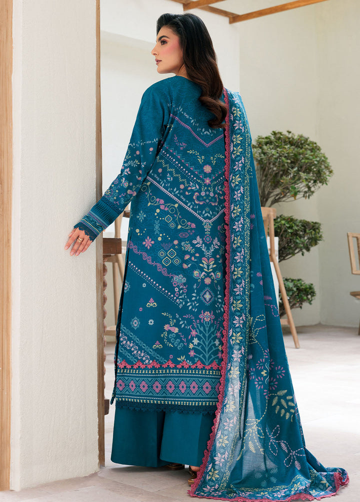 Florent Printed Lawn Suits Unstitched 3 Piece FL25PL FL-4A - Summer Collection