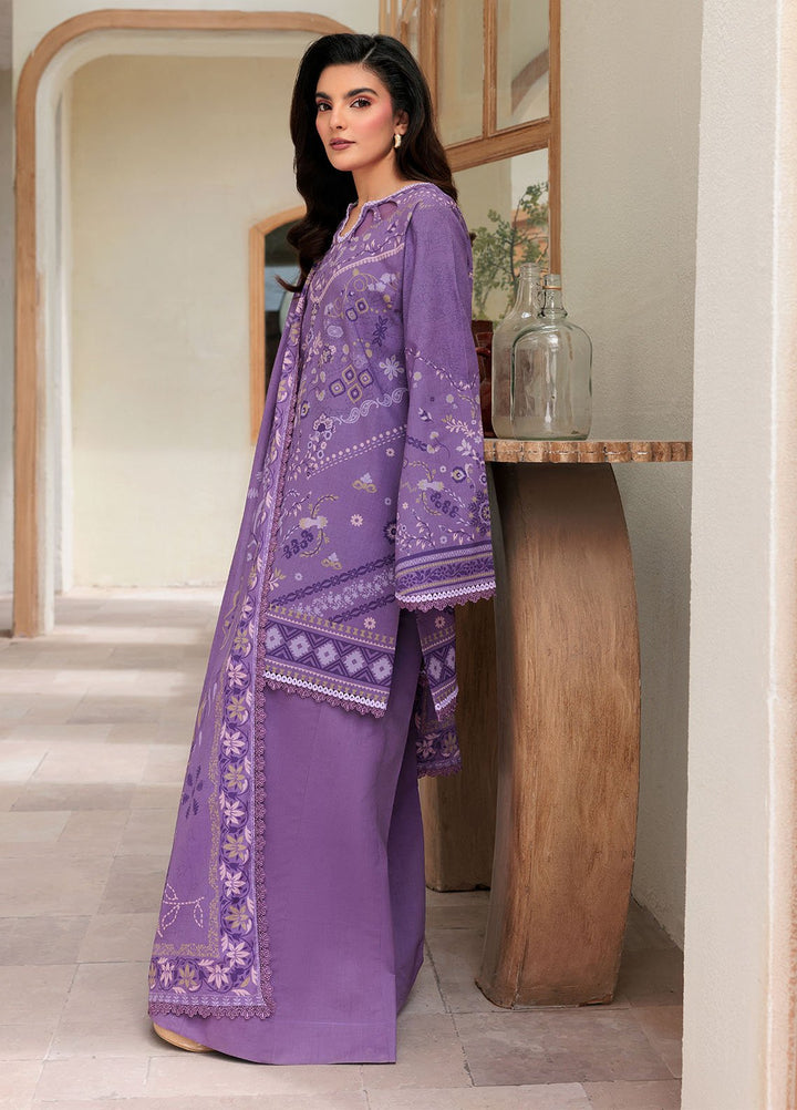 Florent Printed Lawn Suits Unstitched 3 Piece FL25PL FL-4B - Summer Collection