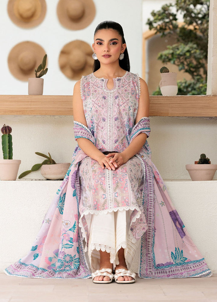 Florent Printed Lawn Suits Unstitched 3 Piece FL25PL FL-5B - Summer Collection