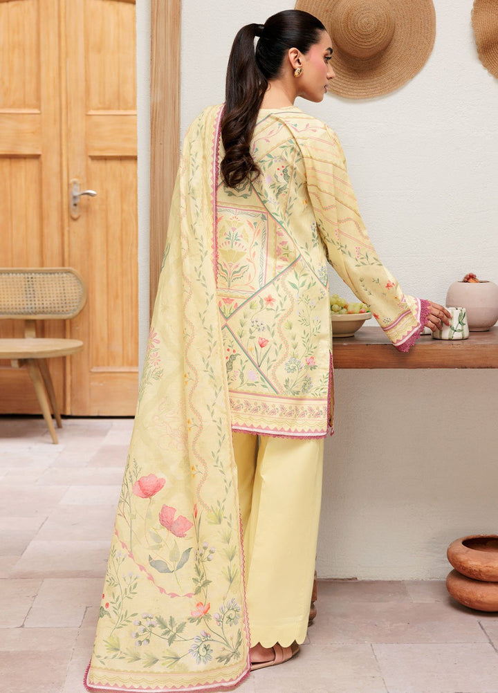 Florent Printed Lawn Suits Unstitched 3 Piece FL25PL FL-7A - Summer Collection