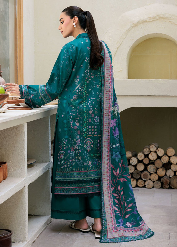 Florent Printed Lawn Suits Unstitched 3 Piece FL25PL FL-8A - Summer Collection