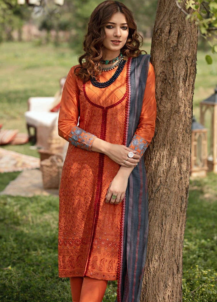 Florent Embroidered Lawn Suits Unstitched 3 Piece F21SV FL-01 - Summer Collection