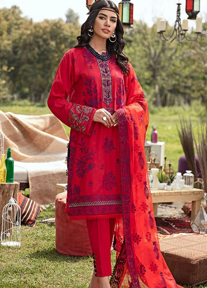 Florent Embroidered Jacquard Suits Unstitched 3 Piece F21SV FL-03 - Summer Collection