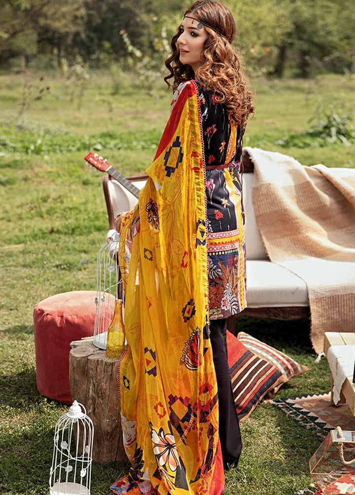 Florent Embroidered Lawn Suits Unstitched 3 Piece F21SV FL-04 - Summer Collection