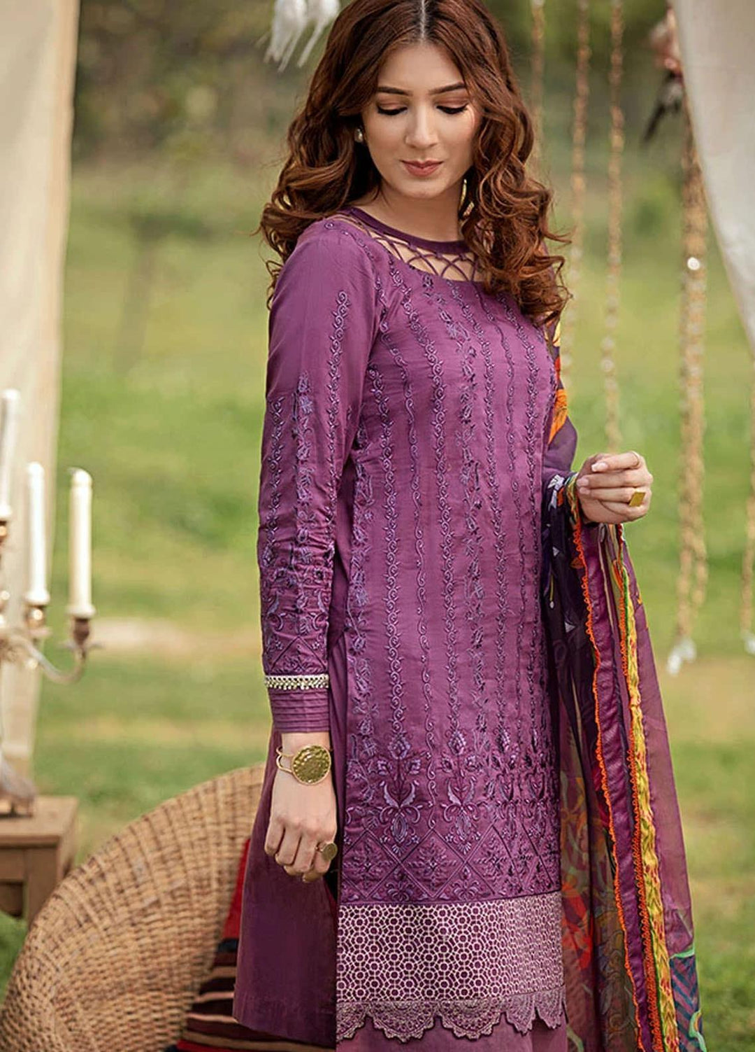 Florent Embroidered Jacquard Suits Unstitched 3 Piece F21SV FL-07 - Summer Collection