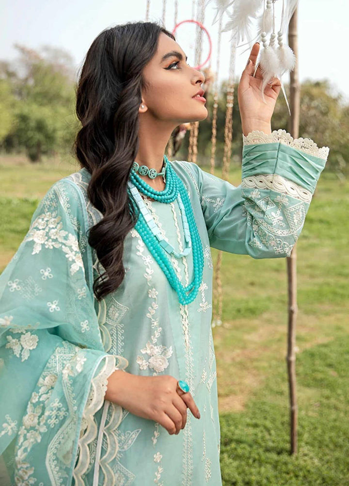 Florent Embroidered Lawn Suits Unstitched 3 Piece F21SV FL-08 - Summer Collection