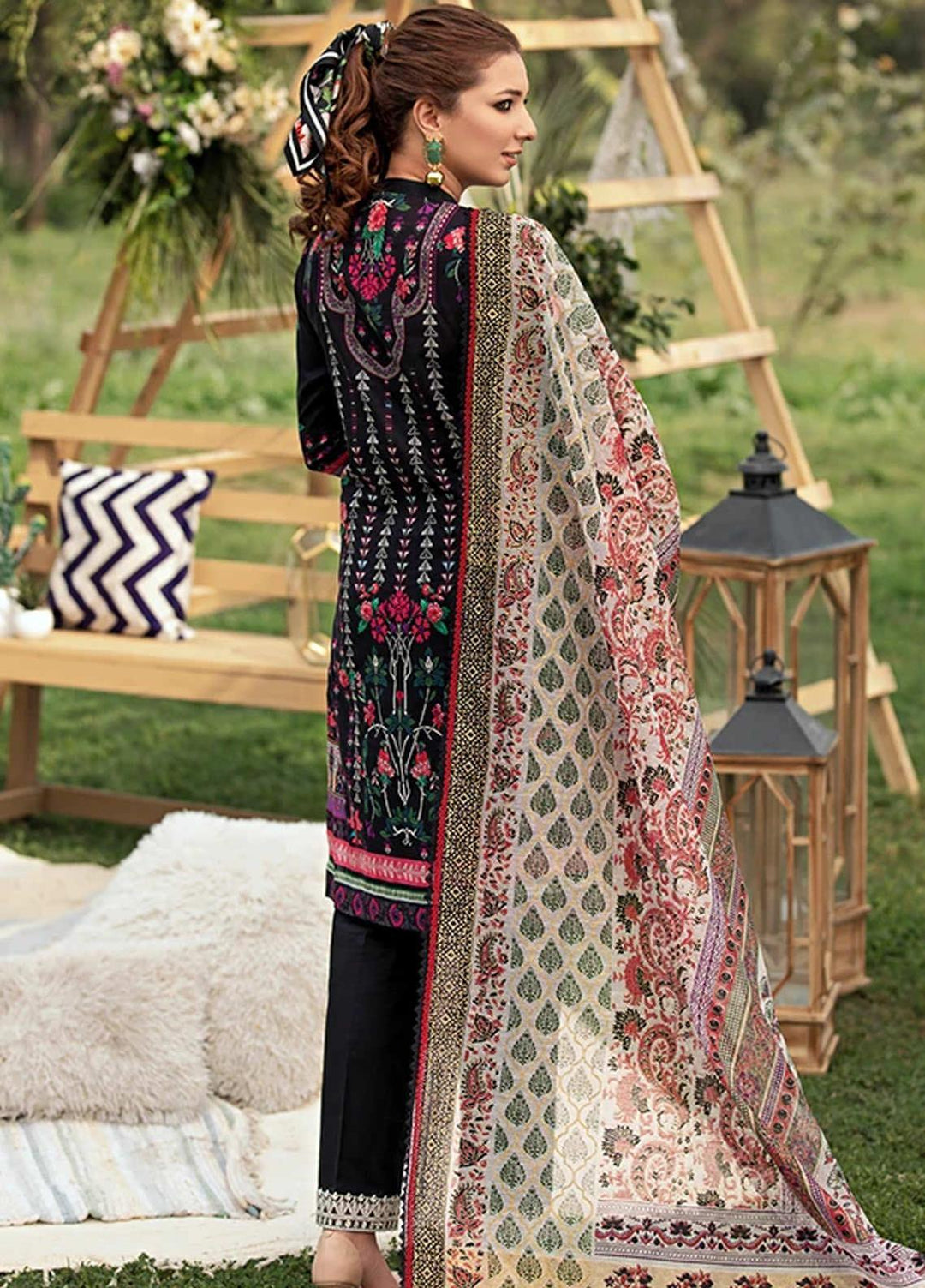 Florent Embroidered Lawn Suits Unstitched 3 Piece F21SV FL-10 - Summer Collection