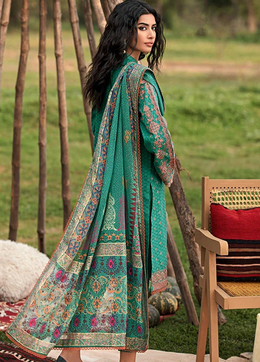 Florent Embroidered Jacquard Suits Unstitched 3 Piece F21SV FL-18 - Summer Collection