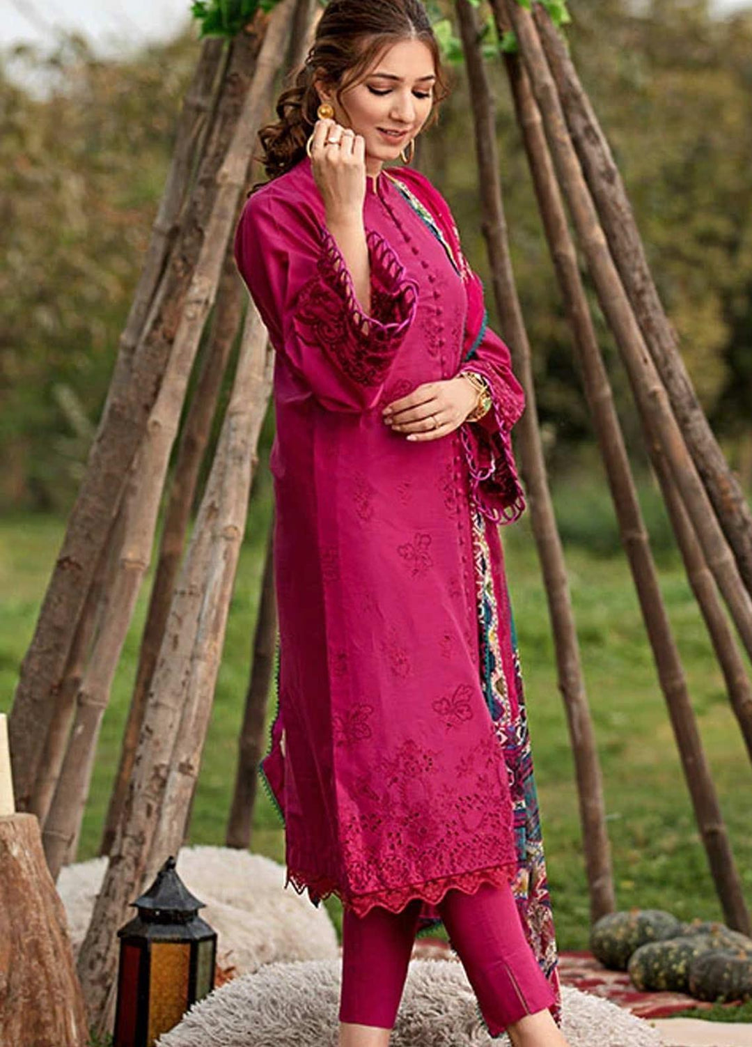 Florent Embroidered Schiffli Suits Unstitched 3 Piece F21SV FL-19 - Summer Collection