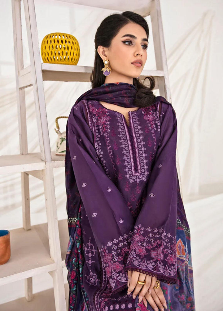 Florent Embroidered Chikankari Suits Unstitched 3 Piece FL23LC FL-3A - Eid Collection