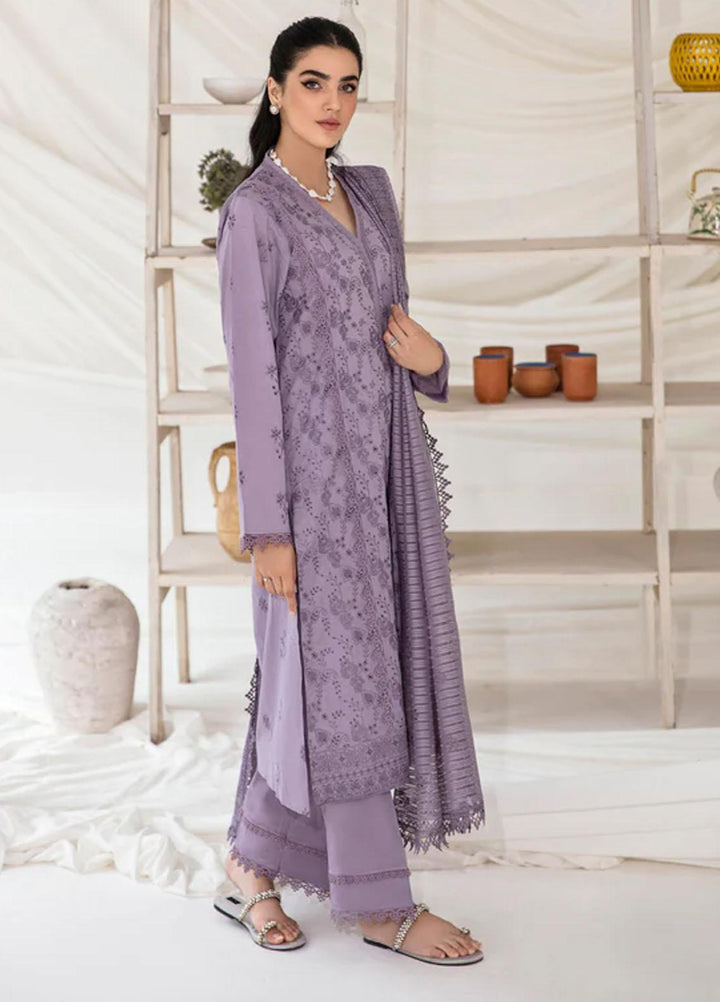 Florent Embroidered Chikankari Suits Unstitched 3 Piece FL23LC FL-5B - Eid Collection