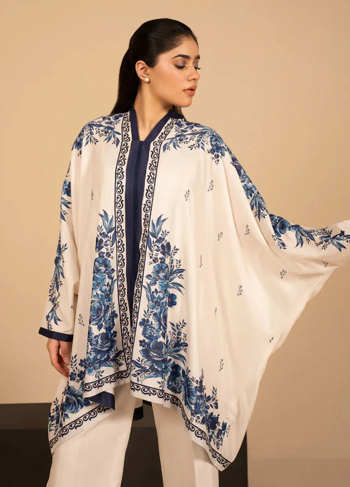 Fozia Khalid Pret Casual Khaadi Silk 2 Piece Suit Elysian