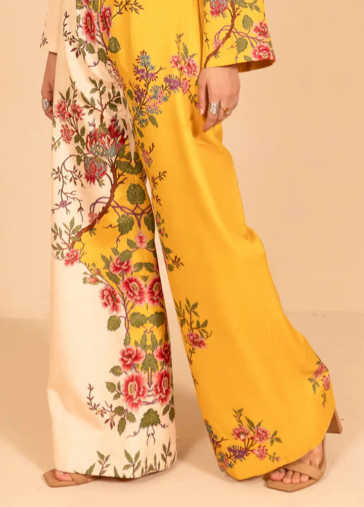 Fozia Khalid Pret Casual Khaadi Silk Jumpsuit Lumina