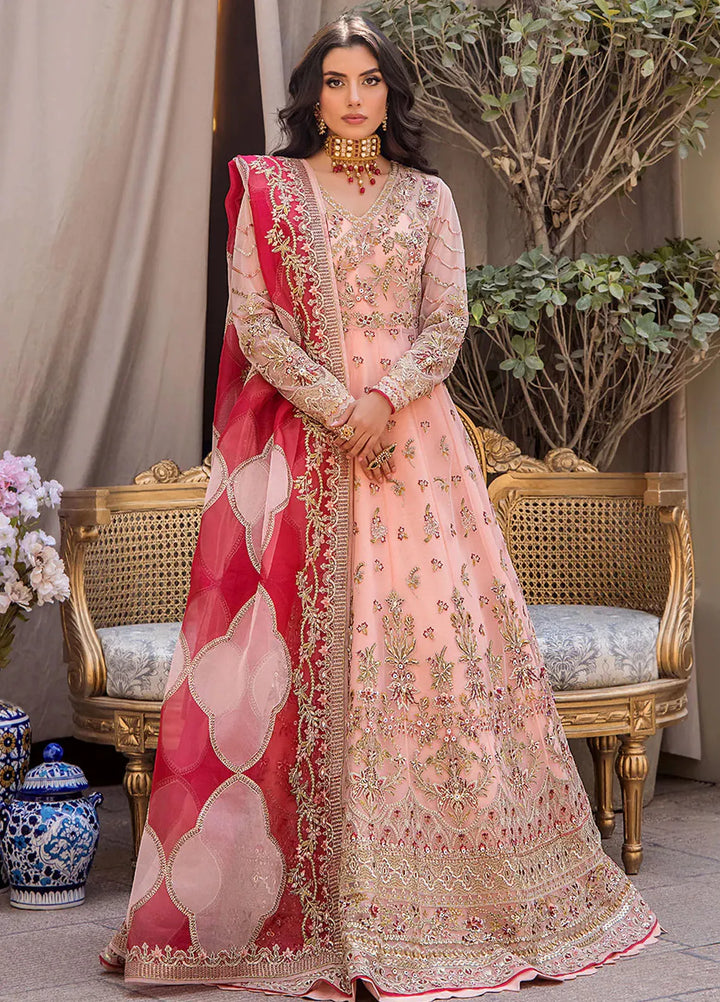 Fozia Khalid Pret Embroidered Net 3 Piece Suit Alena