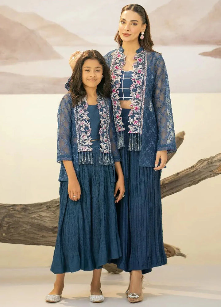 Fozia Khalid Pret Embroidered Organza 2 Piece Suit For Kids Aaliyah