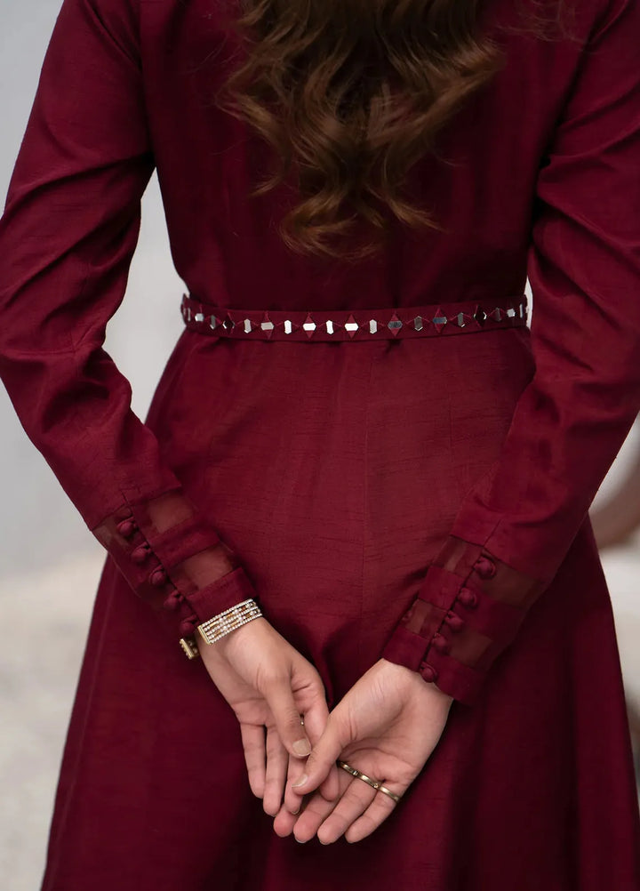 Fozia Khalid Pret Embroidered Silk 2 Piece Suit FK-W-05