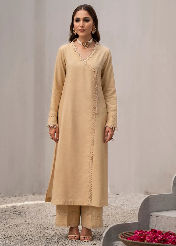 Fozia Khalid Pret Embroidered Silk 2 Piece Suit FK-W-06