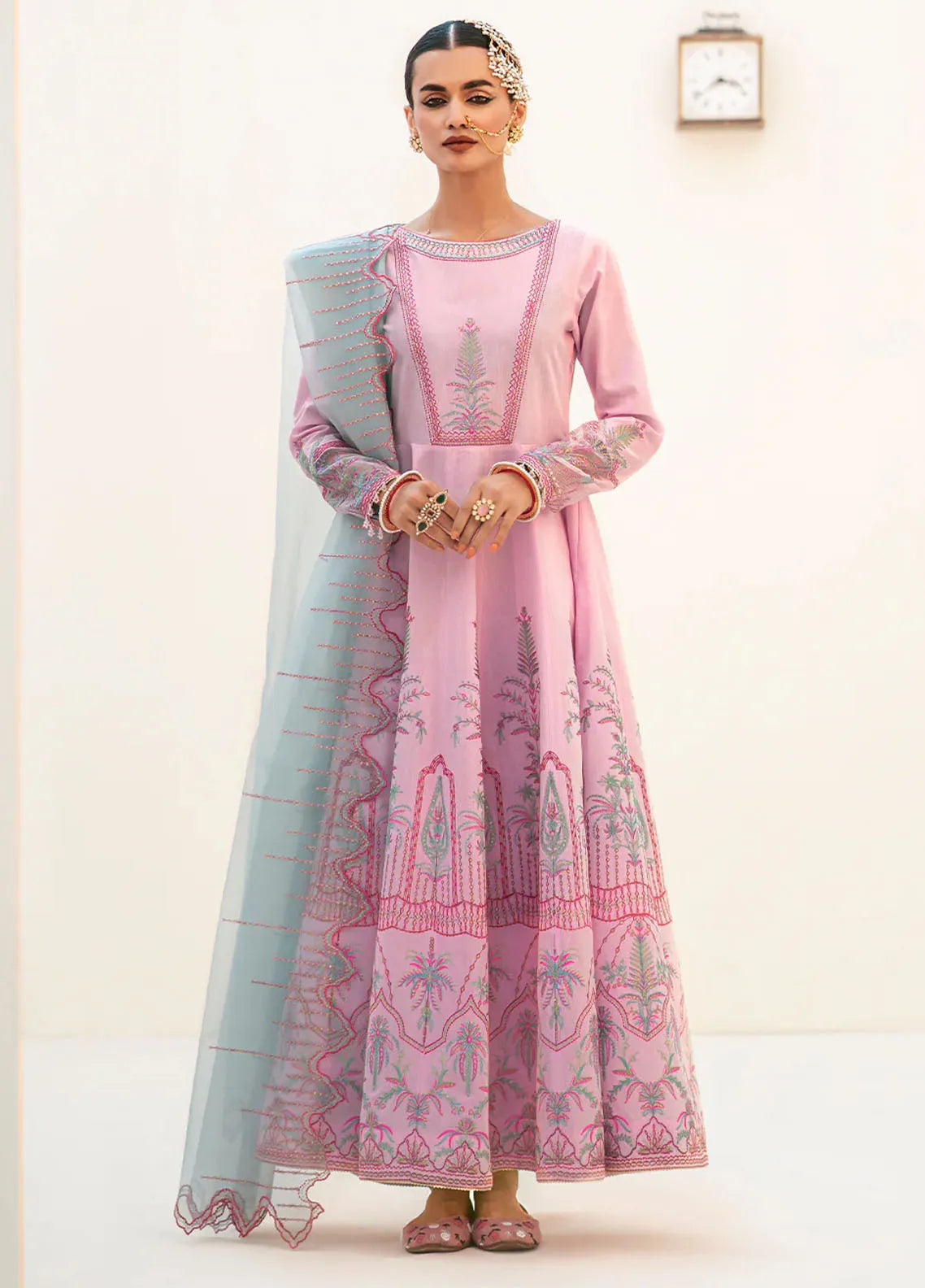 Fozia Khalid Pret Embroidered Organza 3 Piece Suit Yesra