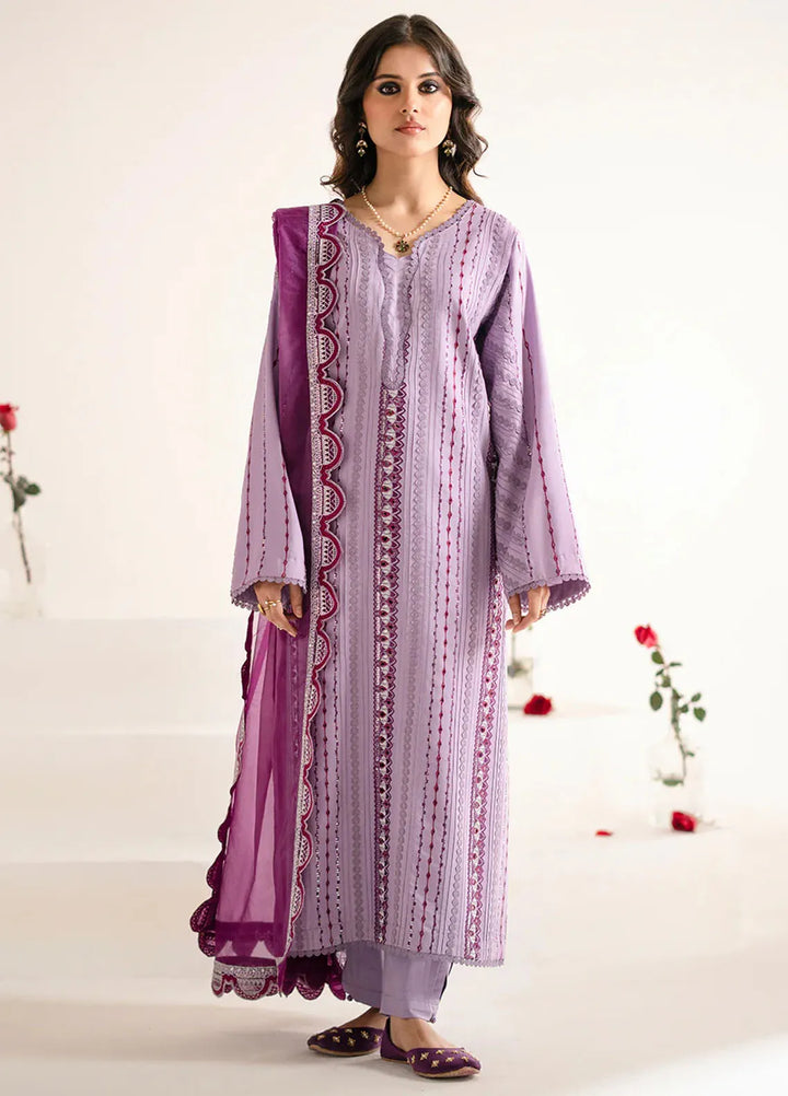 Fozia Khalid Pret Embroidered Viscose 3 Piece Suit Selin