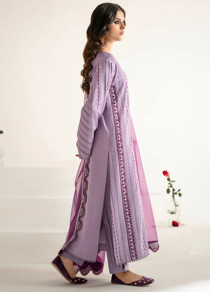 Fozia Khalid Pret Embroidered Viscose 3 Piece Suit Selin