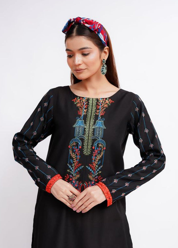 Fozia Khalid Pret Solid Cotton 2 Piece Suit Jiva