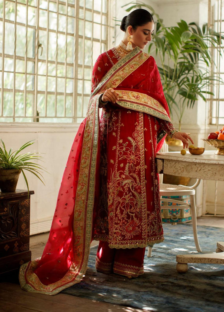 Freeshia by Suffuse Sana Yasir Embroidered Organza Suits Unstitched 3 Piece FRS22WD Ryla Rose - Wedding Collection