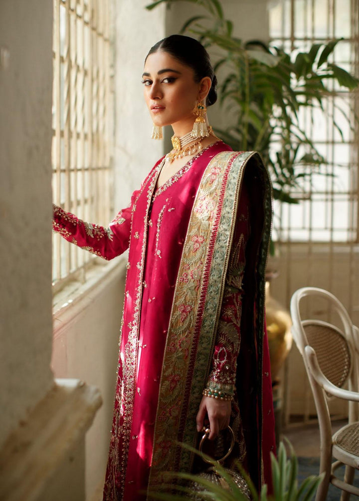Freeshia by Suffuse Sana Yasir Embroidered Organza Suits Unstitched 3 Piece FRS22WD Ryla Rose - Wedding Collection