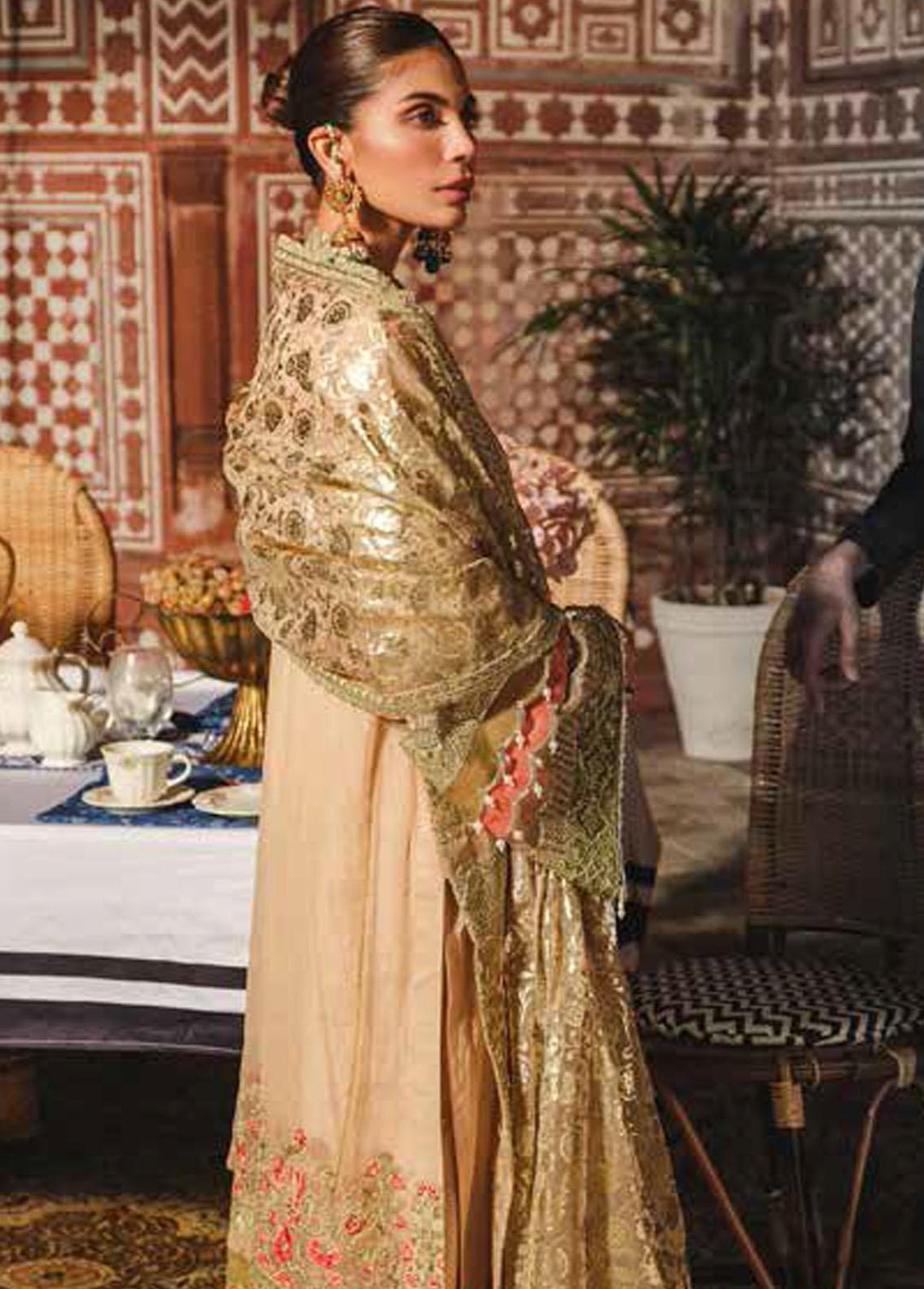 Freesia Miraaj By Maryum N Maria Embroidered Organza Suits Unstitched 3 Piece MNM22FM FFD 0074 NOVA - Premium Collection