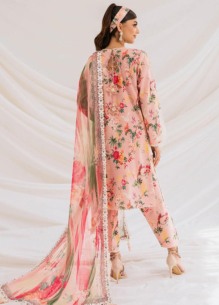 French Garden By Faixa Faixal Embroidered Lawn Suits Unstitched 3 Piece FFX23FG laurel - Eid Collection