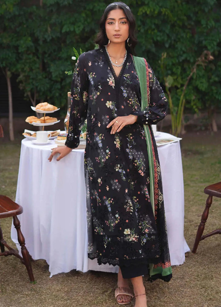 Gardenia By Humdum Embroidered Lawn Suit Unstitched 3 Piece HD24GS PLG 01 - Spring Summer Collection