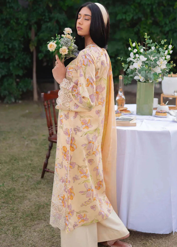 Gardenia By Humdum Embroidered Lawn Suit Unstitched 3 Piece HD24GS PLG 02 - Spring Summer Collection