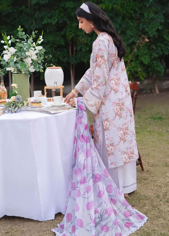 Gardenia By Humdum Embroidered Lawn Suit Unstitched 3 Piece HD24GS PLG 04 - Spring Summer Collection