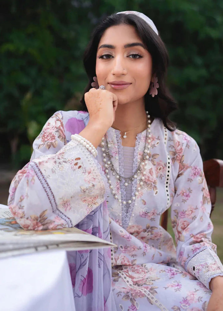 Gardenia By Humdum Embroidered Lawn Suit Unstitched 3 Piece HD24GS PLG 04 - Spring Summer Collection