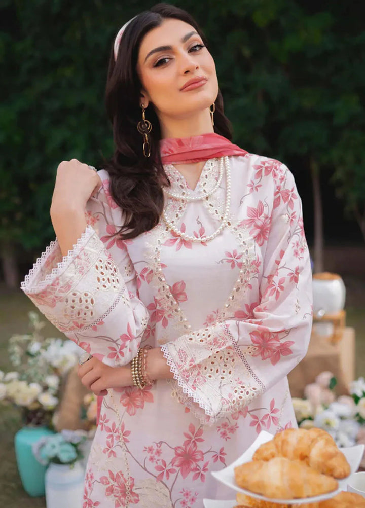 Gardenia By Humdum Embroidered Lawn Suit Unstitched 3 Piece HD24GS PLG 06 - Spring Summer Collection