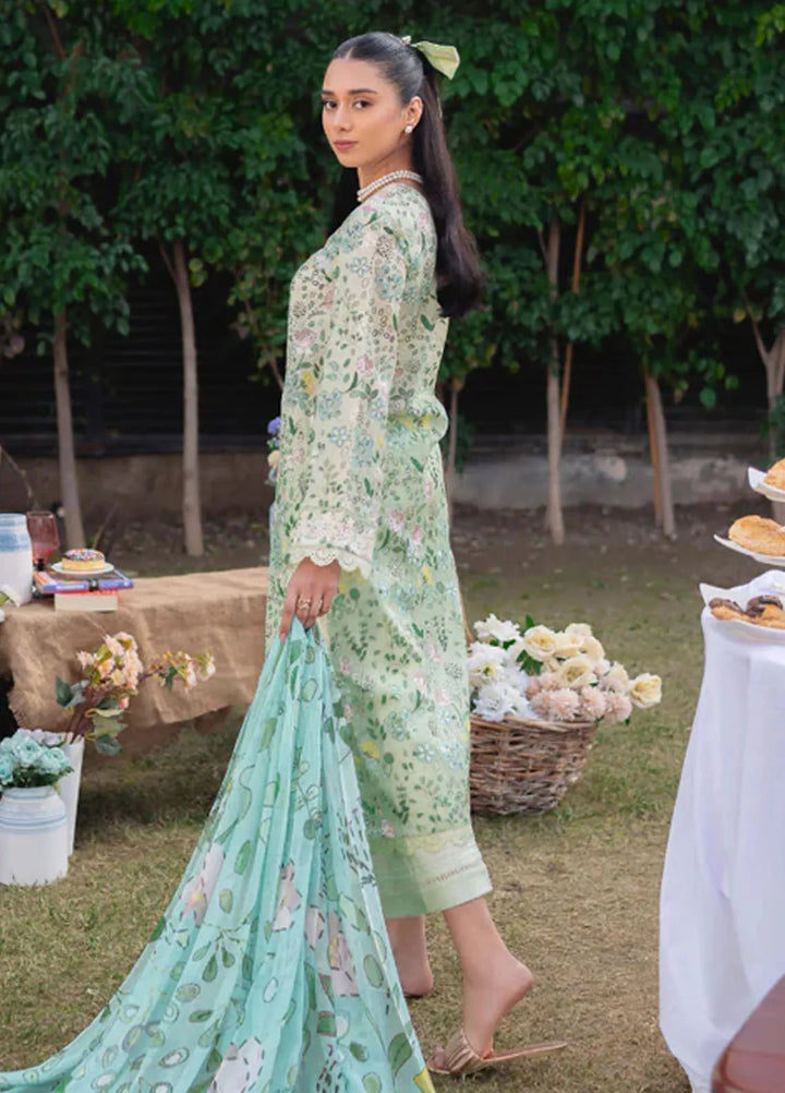 Gardenia By Humdum Embroidered Lawn Suit Unstitched 3 Piece HD24GS PLG 07 - Spring Summer Collection