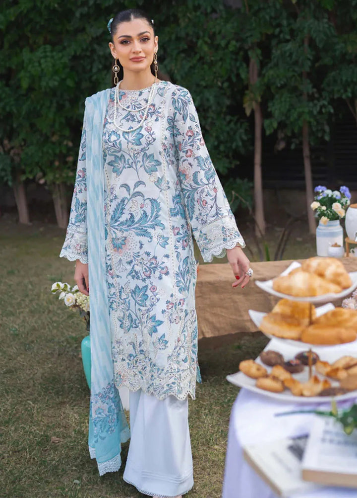 Gardenia By Humdum Embroidered Lawn Suit Unstitched 3 Piece HD24GS PLG 08 - Spring Summer Collection