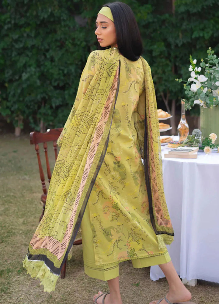 Gardenia By Humdum Embroidered Lawn Suit Unstitched 3 Piece HD24GS PLG 09 - Spring Summer Collection