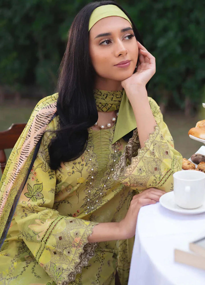 Gardenia By Humdum Embroidered Lawn Suit Unstitched 3 Piece HD24GS PLG 09 - Spring Summer Collection