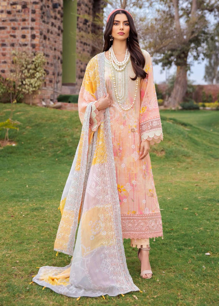 Gardenia by Nureh Embroidered Lawn Suits Unstitched 3 Piece NU23GL NSG-99 - Summer Collection