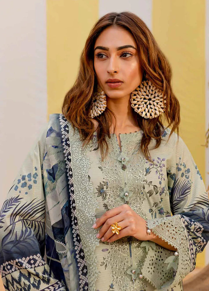 Gardenia by Nureh Embroidered Lawn Suit Unstitched 3 Piece NU25G NSG-183 - Summer Collection