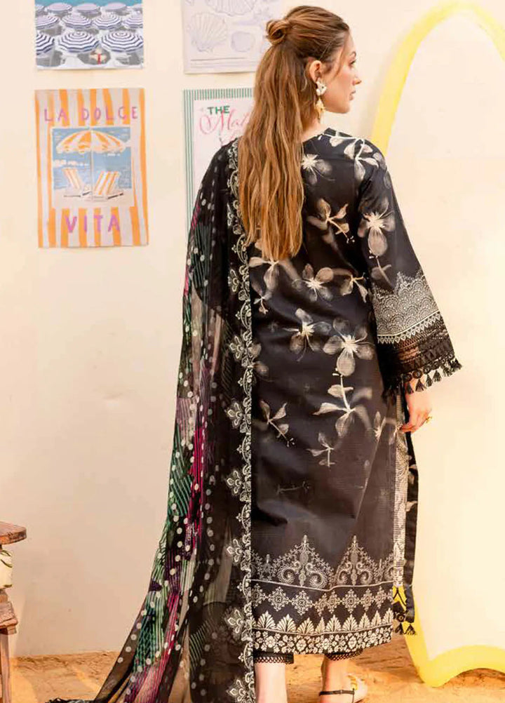 Gardenia by Nureh Embroidered Lawn Suit Unstitched 3 Piece NU25G NSG-185 - Summer Collection