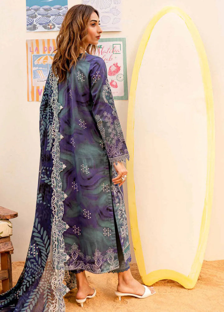 Gardenia by Nureh Embroidered Lawn Suit Unstitched 3 Piece NU25G NSG-186 - Summer Collection