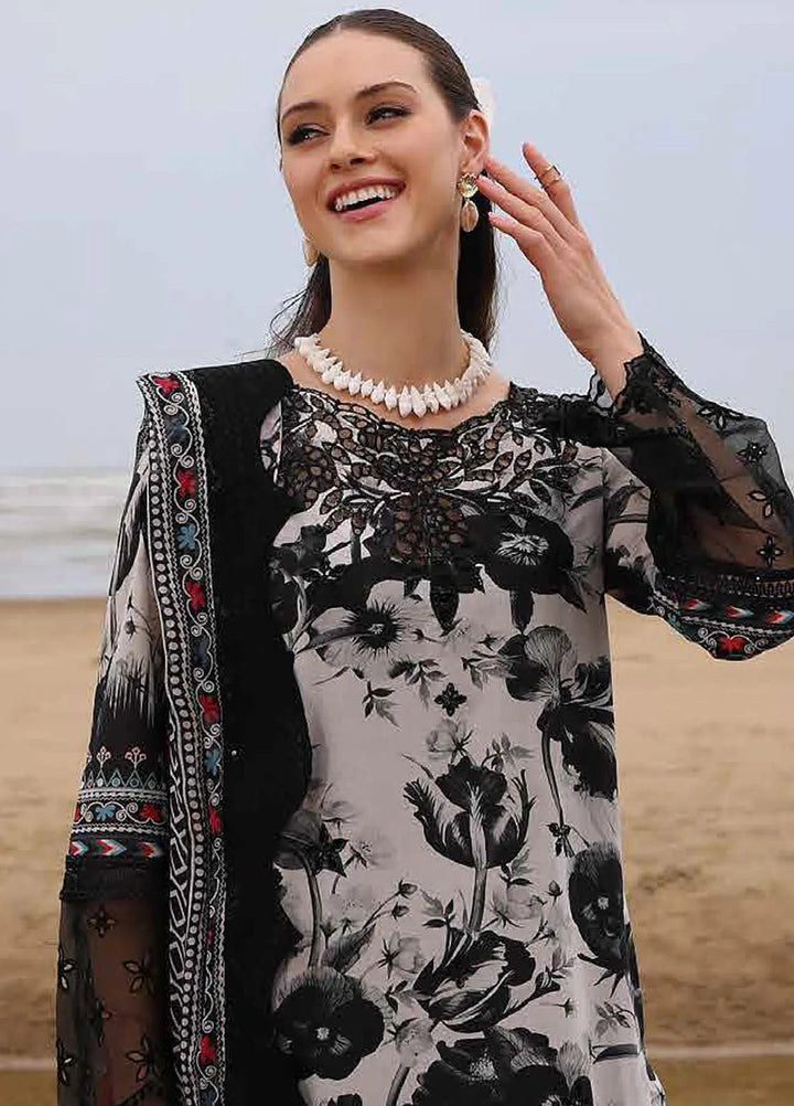 Gardenia by Nureh Embroidered Lawn Suit Unstitched 3 Piece NU25GL NSG-175 - Summer Collection