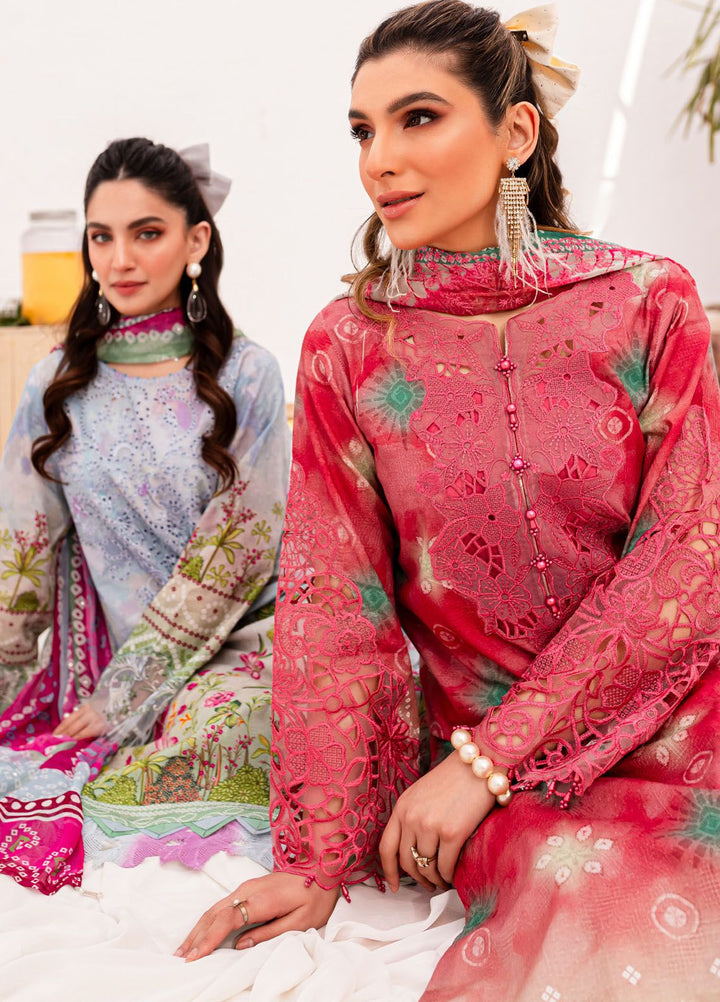 Gardenia by Nureh Embroidered Lawn Suits Unstitched 3 Piece NU24G NSG-142 - Summer Collection