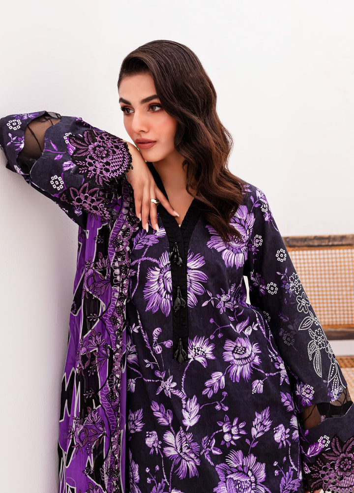 Gardenia by Nureh Embroidered Lawn Suits Unstitched 3 Piece NU24G NSG-149 - Summer Collection